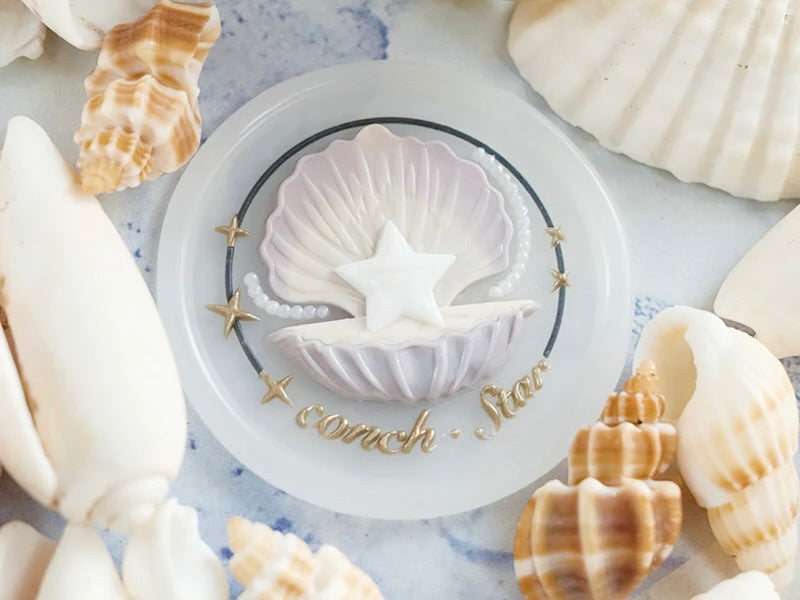 3D relief conch star wax seals