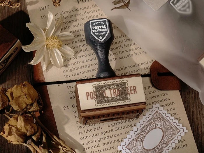 post office rubber stamp & ink stamp