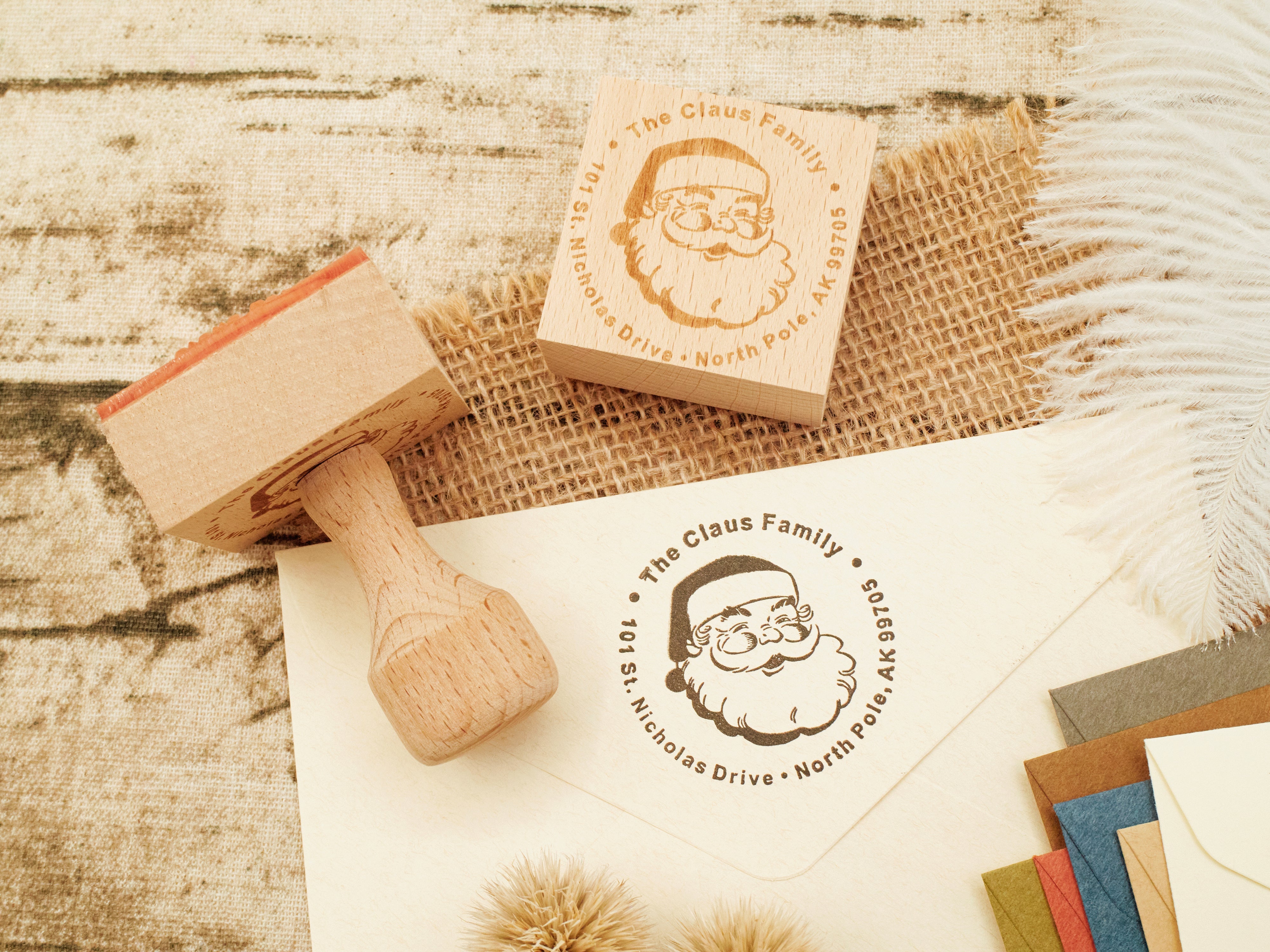 Ready Made Rubber Stamp - Glitter Daily Series Mini Wooden Rubber Stamp Set