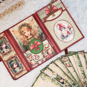Christmas Fairies Mini Album Handmade Booklet Craft Kit 3