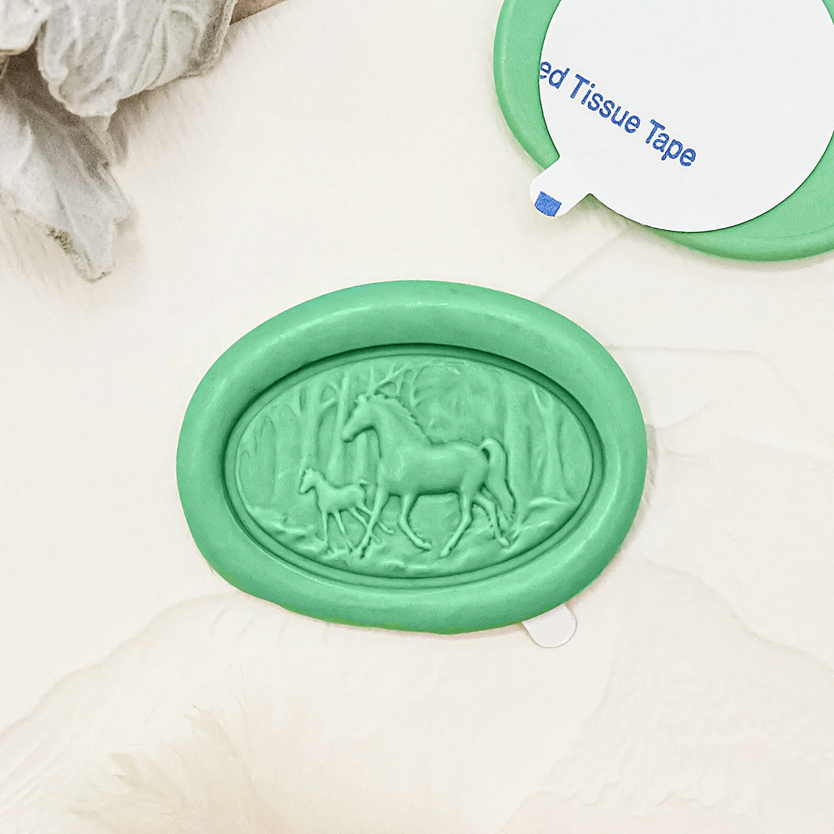 3D Relief Horse Self-adhesive Wax Seal Stickers 2-1