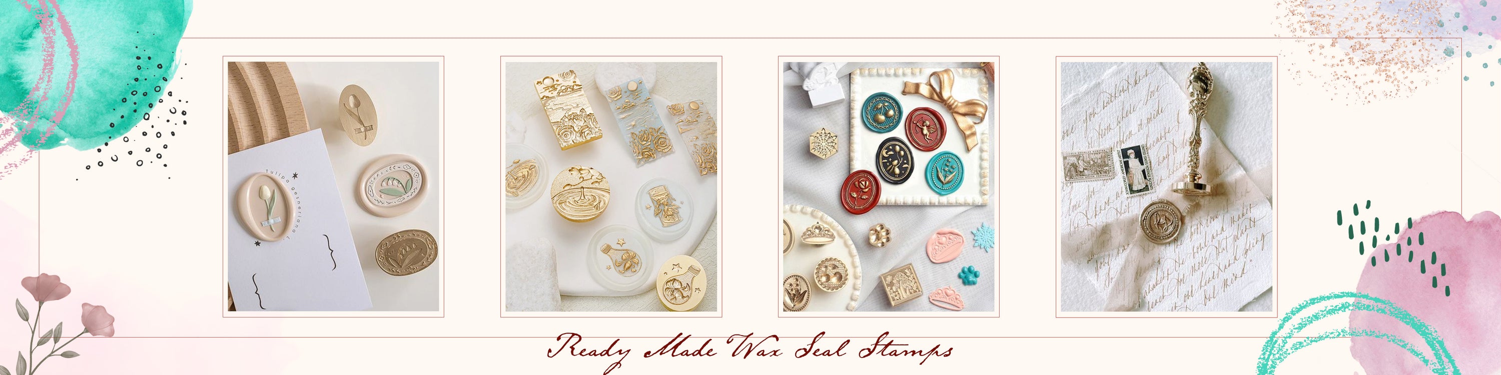 Ready Made Wax Seal Stamp & 3D Relief & Alphabet & Pop Cultures & Animals & Plants & Holiday