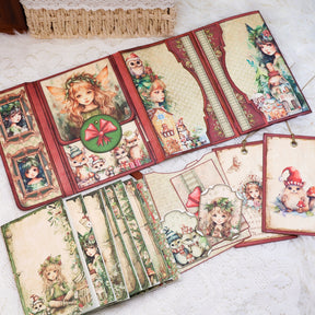 Christmas Fairies Mini Album Handmade Booklet Craft Kit 5