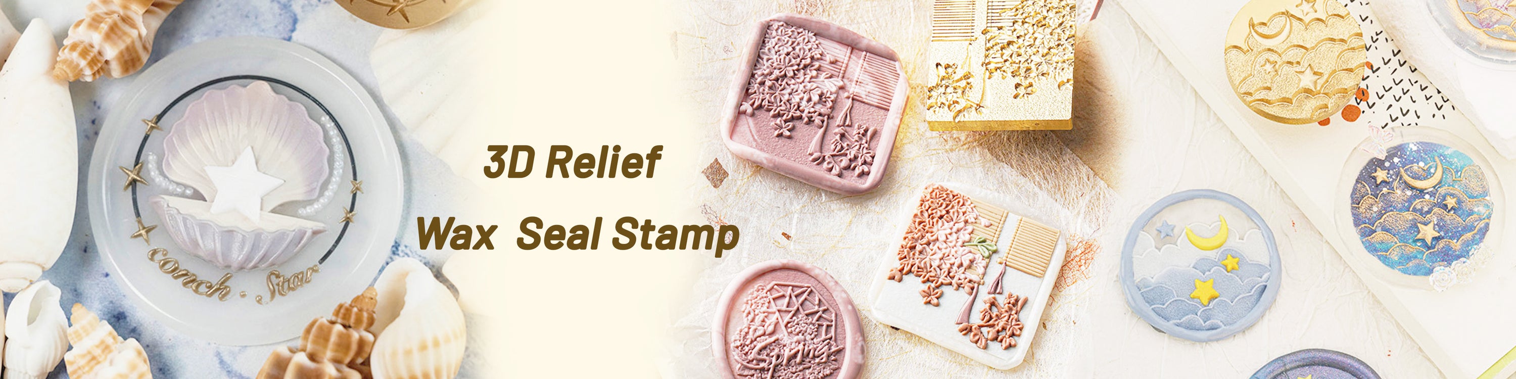 3D Relief Wax Seal Stamp - Wedding & Rose & Plant & Animal & Haoliday & Pop Culture - Stamprints