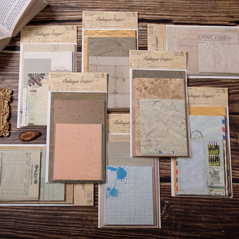 Antique Paper Series Vintage Scrapbook Paper - Journal Paper for Authentic  Crafts