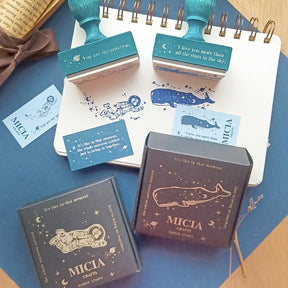 Micia Crafts Astronaut and Whale Rubber Stamps1