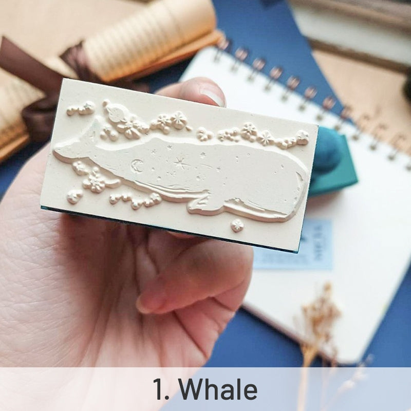 Micia Crafts Astronaut and Whale Rubber Stamps -sku1