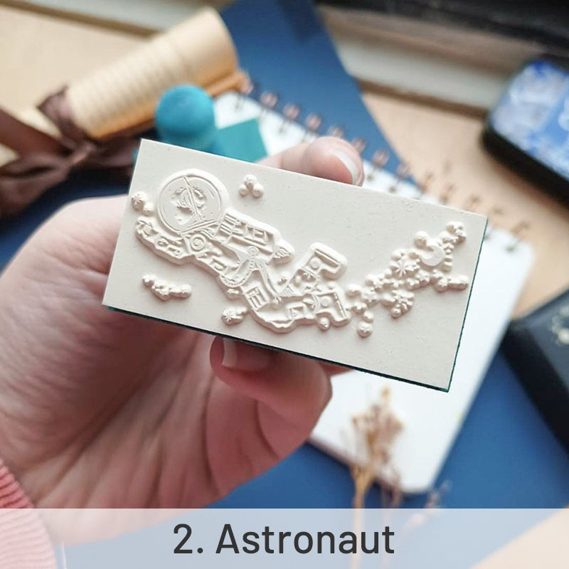 Micia Crafts Astronaut and Whale Rubber Stamps -sku2