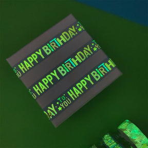 Birthday Theme Glow in the Dark Washi Tape Set (6 Rolls) b