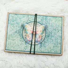 Blue Elf Queen Handmade Junk Journal Folio Kit 2-1