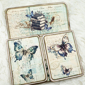Butterfly and Book Handmade Junk Journal Folio Kit 2