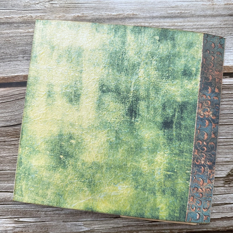 Butterfly and Lush Green Forest Handmade Junk Journal Folio Kit - Stamprints4