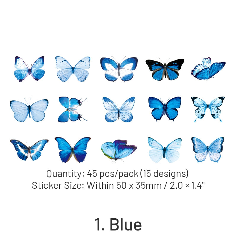 Butterfly Shadow Herbarium Series Stickers sKu-1