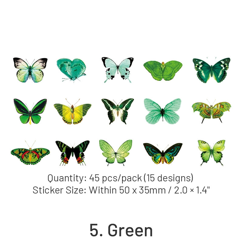 Butterfly Shadow Herbarium Series Stickers sku-5