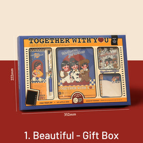 Cartoon Girl's Journey Journal Gift Box Set sku-1