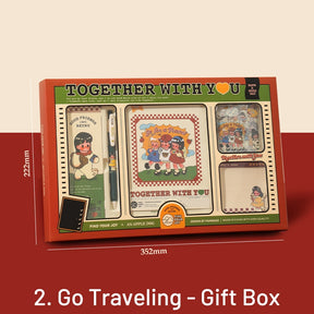Cartoon Girl's Journey Journal Gift Box Set sku-2