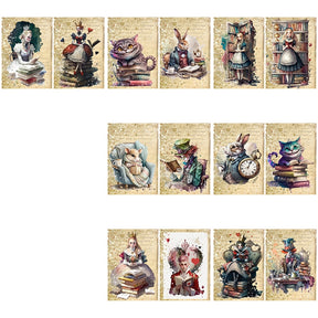 Character Theme Handmade Scrapbook Paper - Alice, Animals - Stamprints6