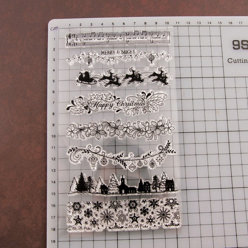 Christmas Borders and Dividers Clear Silicone Stamps3