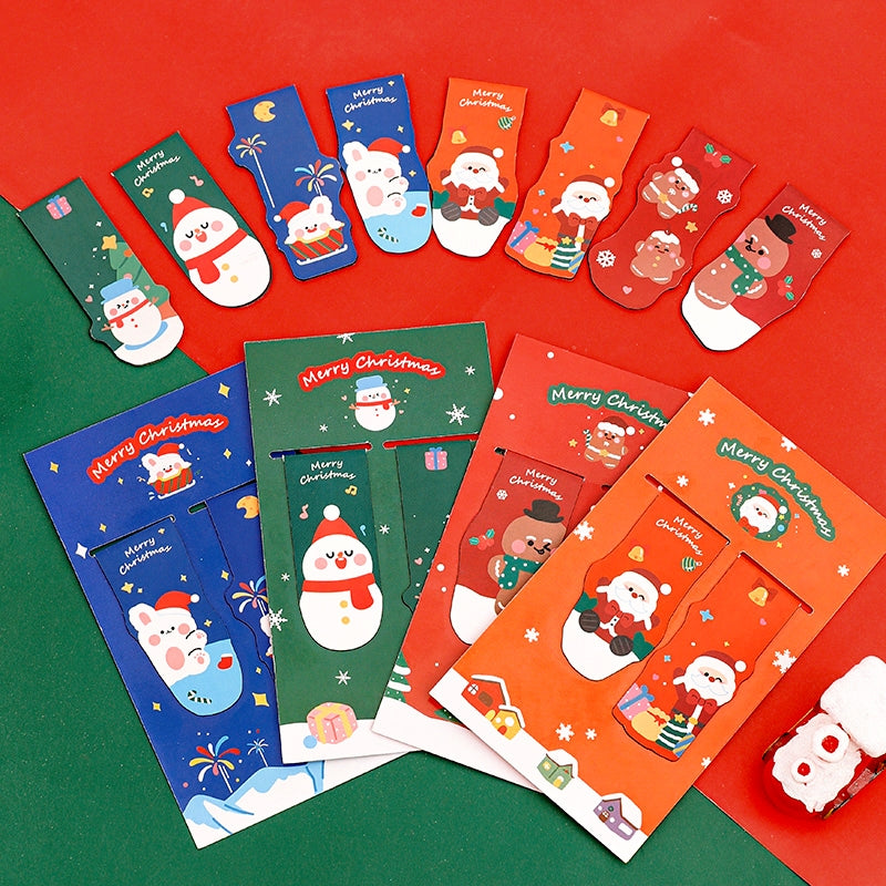 Christmas Card Magnetic Bookmarks (Set of 2) b3