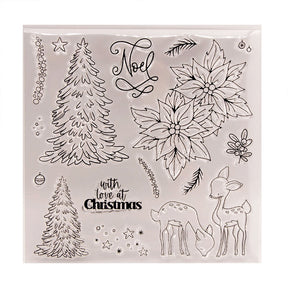 Christmas Plant Transparent Clear Silicone Stamps5