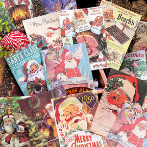 Christmas Scrapbook Paper - Music, Stationery, Poster, Santa Claus b6