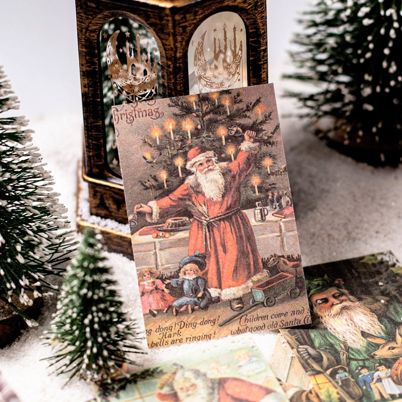Christmas Scrapbook Paper Book - Poster, Music, Stamp, Santa Claus, Story b