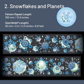 Christmas Snowflake Series PET Decorative Tape sku-2