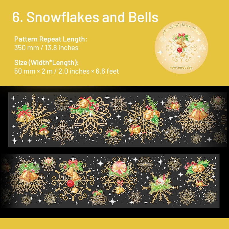 Christmas Snowflake Series PET Decorative Tape sku-6