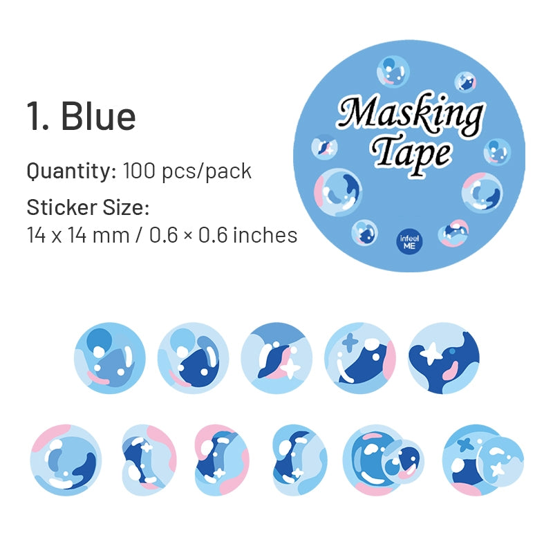 Colorful Bubble Washi Stickers sku-1