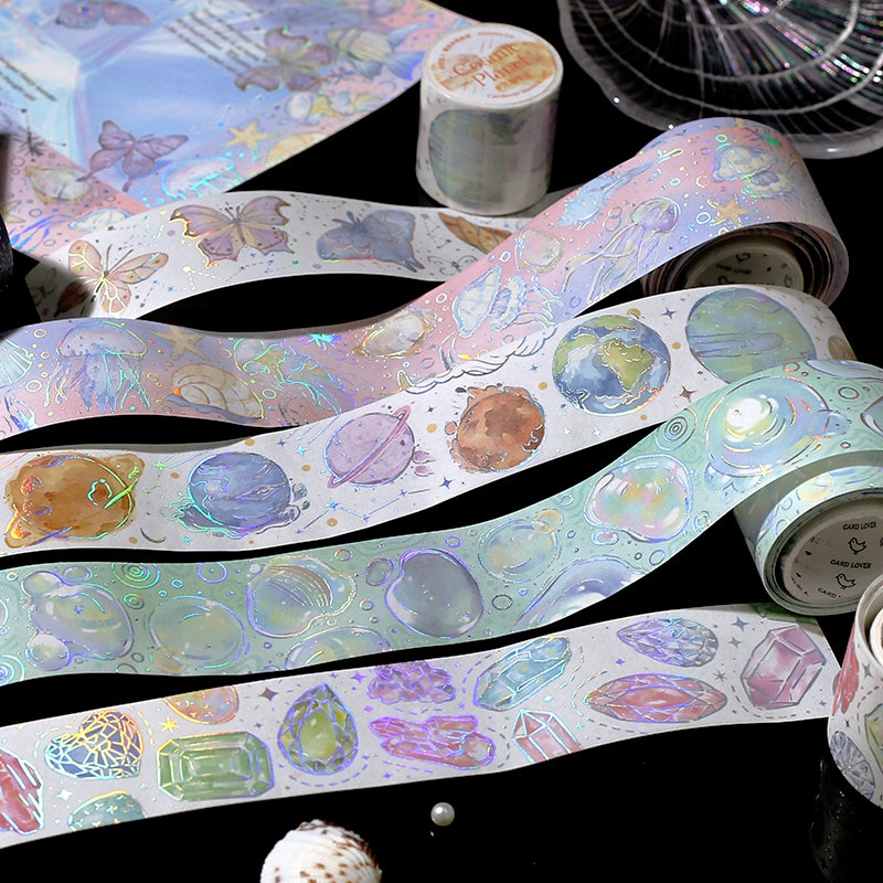 Colorful Realm Series Holographic Washi Tape - Decorative Tapes