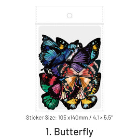 Creative Butterfly Dragonfly Decorative PET Stickers sku-1