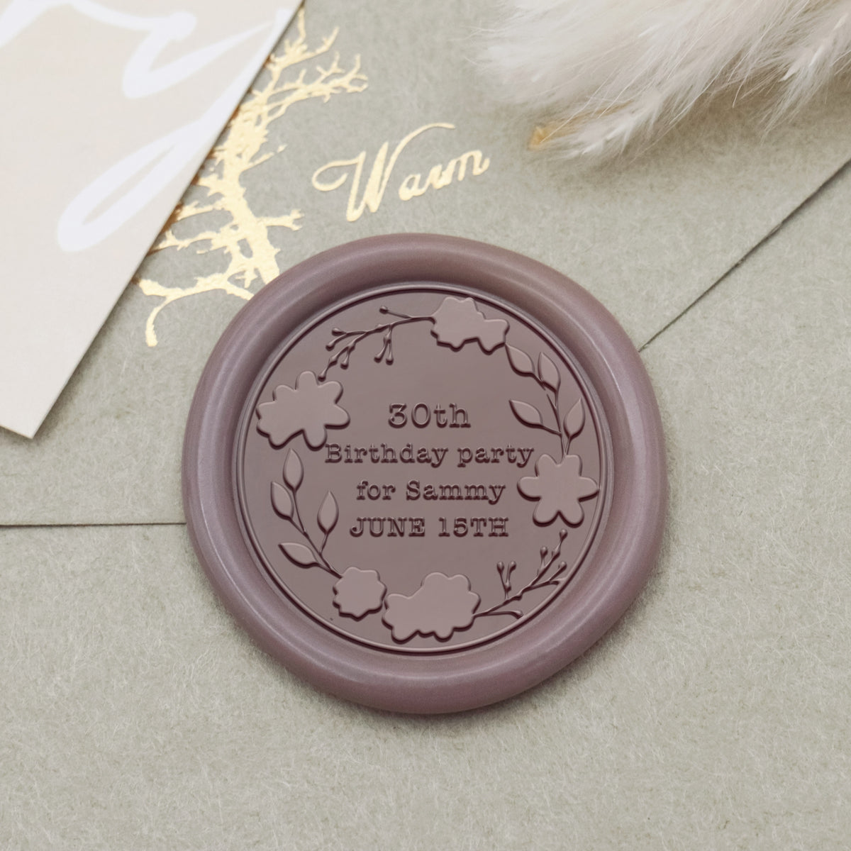 Custom Crown Birthday Wax Seal Stamp-20 1