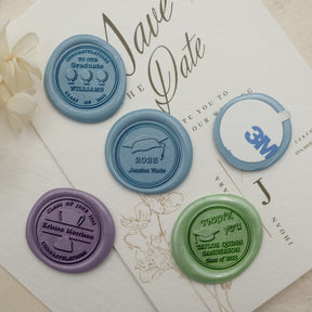 Custom Graduation Wax Seal Stamp (27 Designs)-3
