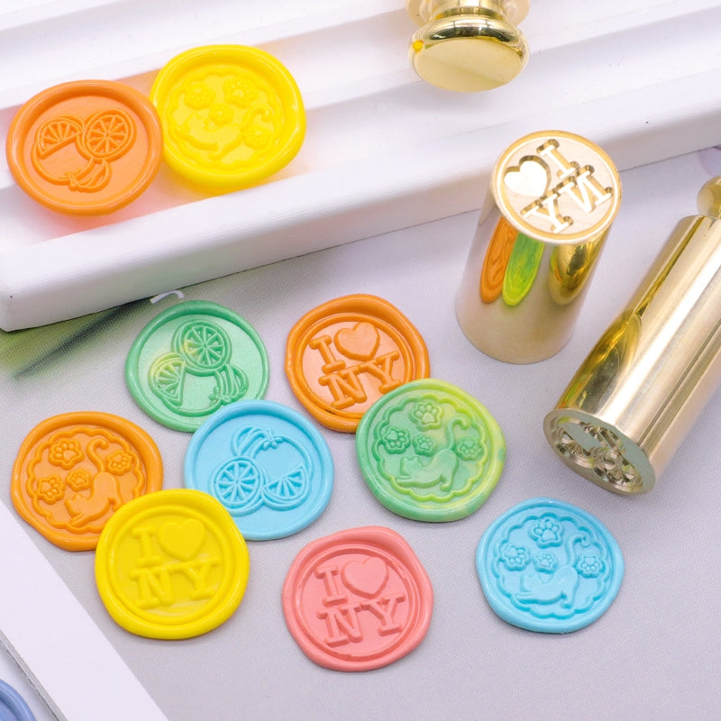 Custom Mini Double-Sided Wax Seal Stamp with Your Artwork b