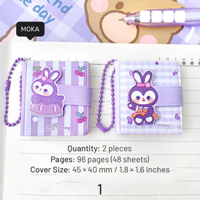 Cute Bunny Mini Pocket Notebook sku-1