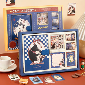 Cute Cartoon Animal Series Kitty Journal Gift Box Set b5