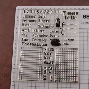 Date Planning Transparent Clear Silicone Stamps2