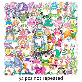 Easter Dwarf Cartoon Vinyl Stickers b