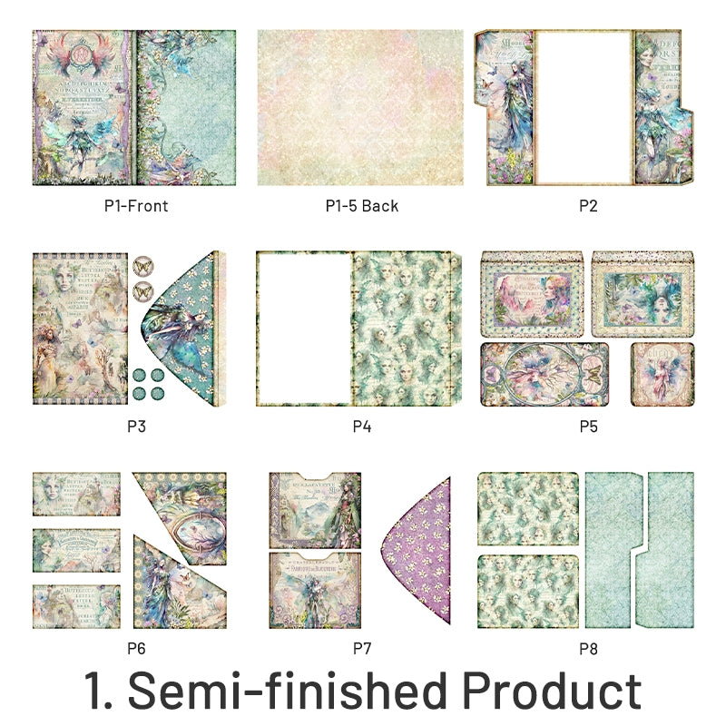 Elf Queen Handmade Junk Journal Folio Kit - Stamprints10