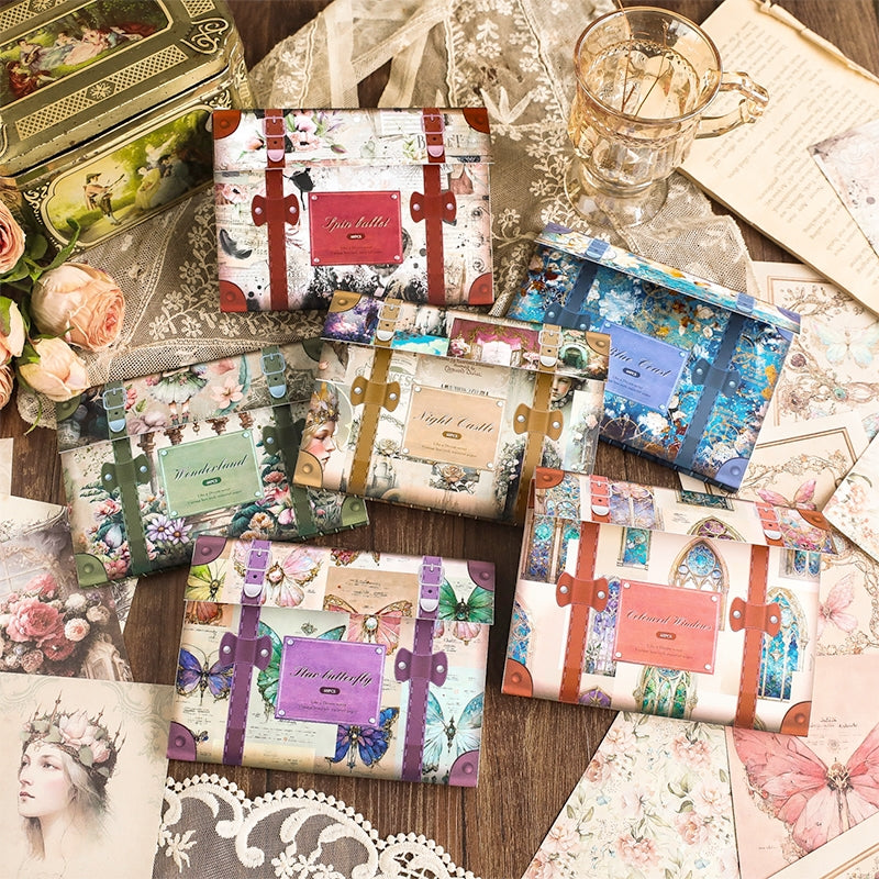 scrapbook papier aufbewahrung Fantasy Schmetterlingsfenster Scrapbook-Papier-Box-Set