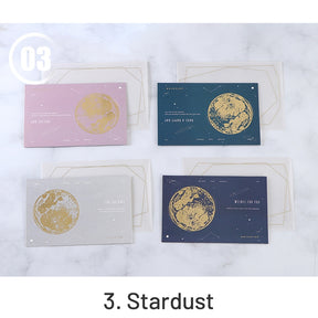 Foil-Stamped Blessing Sulfuric Acid Paper Greeting Card Set sku-3