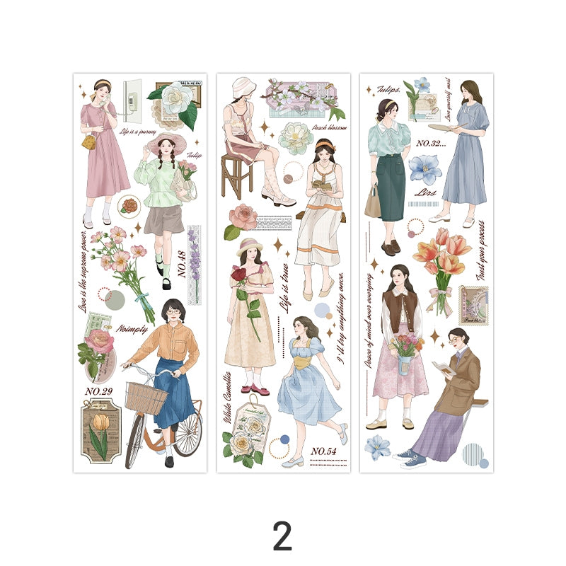 Girl's Casual Lifestyle Washi Stickers sku-2