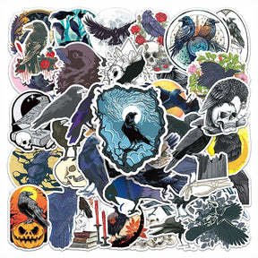 Halloween Crow Vinyl Decorative Sticker b3