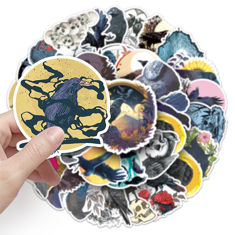Halloween Crow Vinyl Decorative Sticker b4