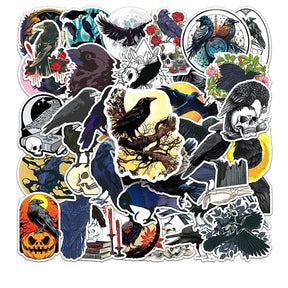 Halloween Crow Vinyl Decorative Sticker sku