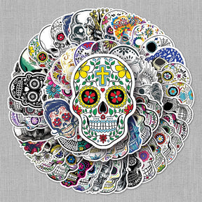 Halloween Skull Vinyl Decorative Sticker a