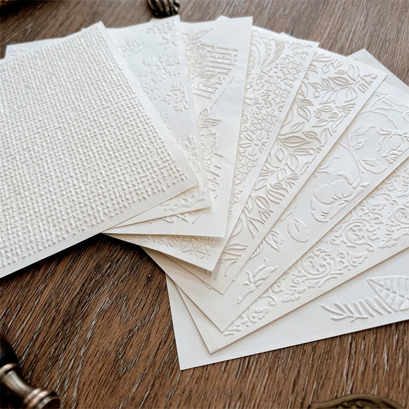 Material Paper - Handmade Artistic Premium Embossed Scrapbook Paper