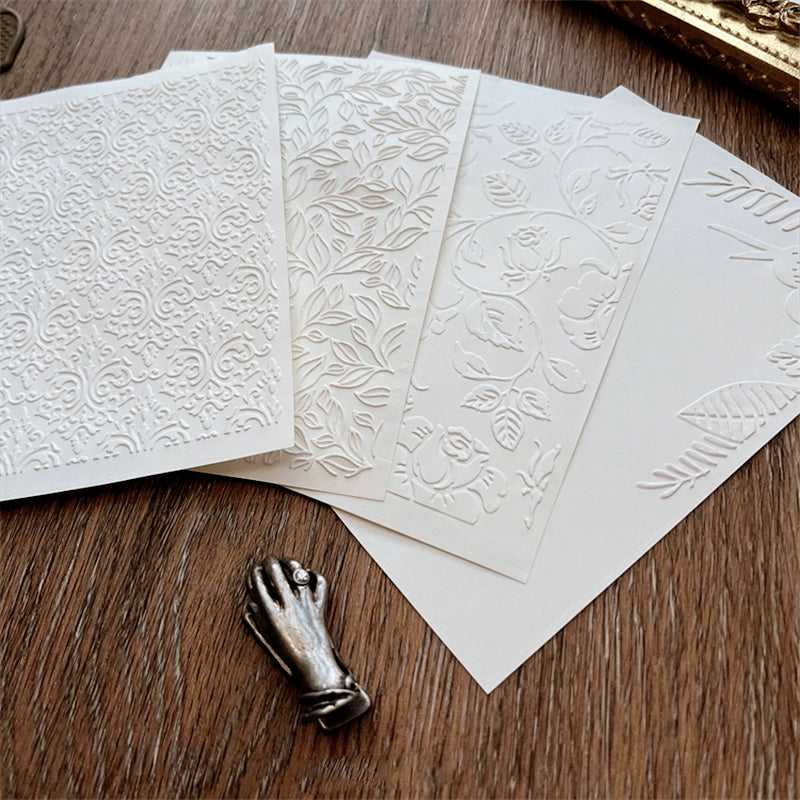 Handmade Artistic Premium Embossed Scrapbook Paper b3