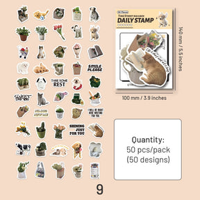 Household Daily Coated Paper Stickers sku-9