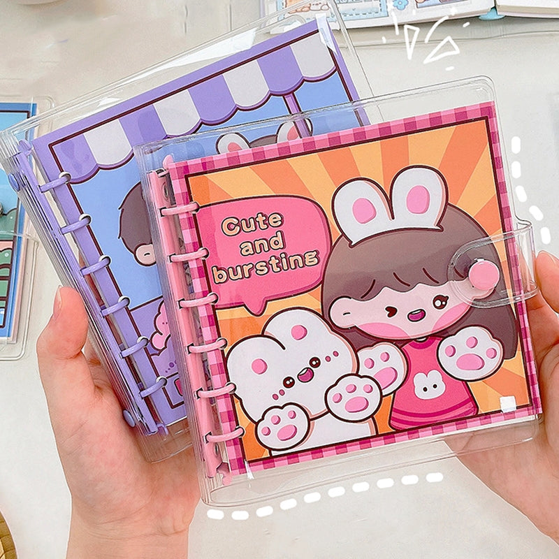 4 Pcs Cute Notebook Kawaii Stationary A5 Lined Notebook Japanese Kawaii  Journal Cute Diary ruled Pages stationary Gift gifts for Girls 